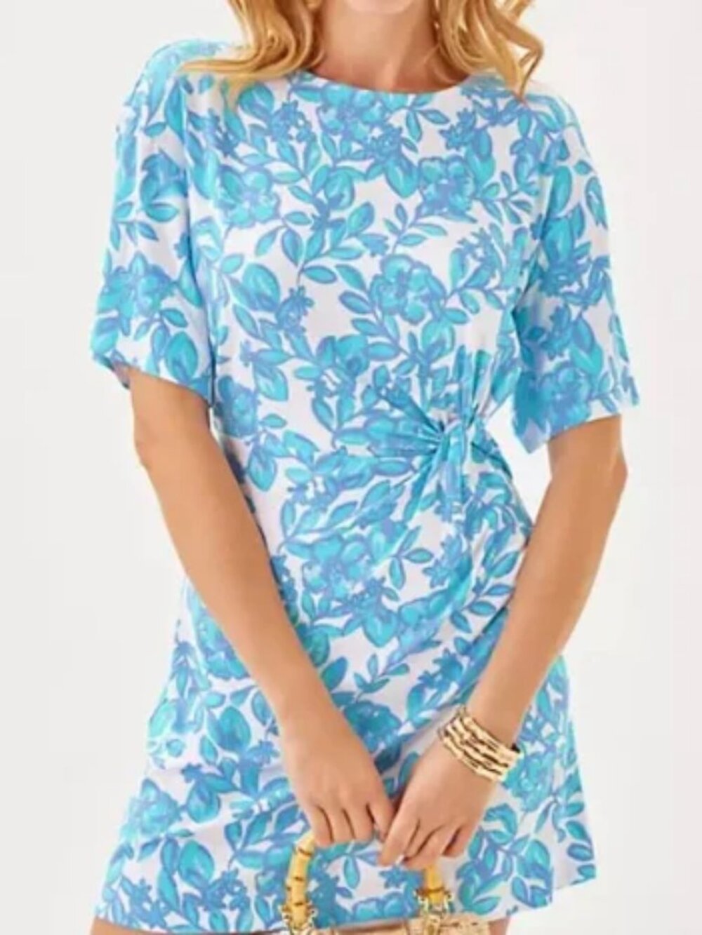 Lilly Pulitzer Women's Shaw Dress Resort White Daffodil Hill